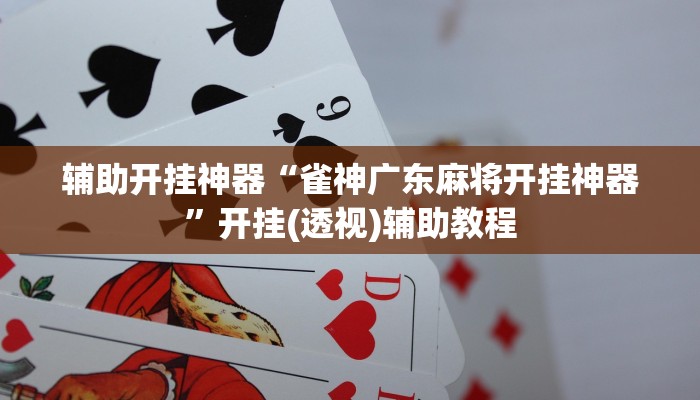 辅助开挂神器“雀神广东麻将开挂神器”开挂(透视)辅助教程 辅助开挂神器“雀神广东麻将开挂神器”开挂(透视)辅助教程